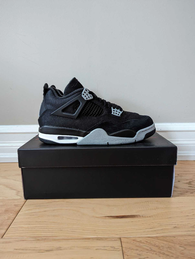 Jordan 4 Black Canvas