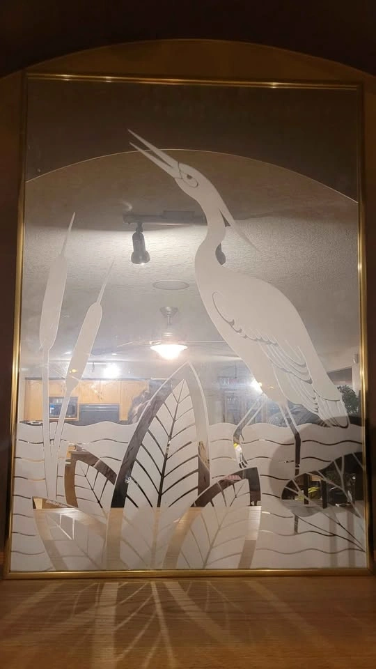 Gloria Erickson Vintage Crane Wall Mirror - photo 2