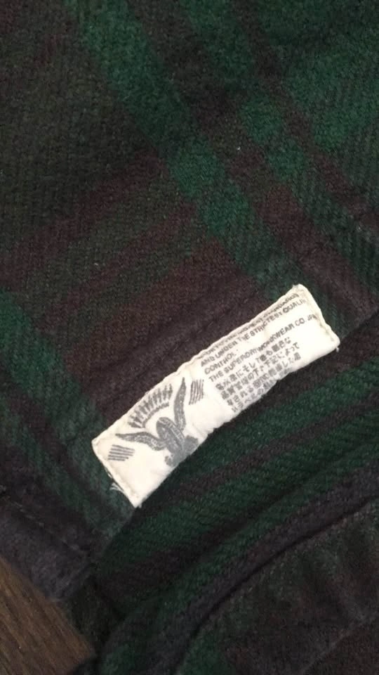 Superdry Green Plaid Flannel Shirt Small - photo 3