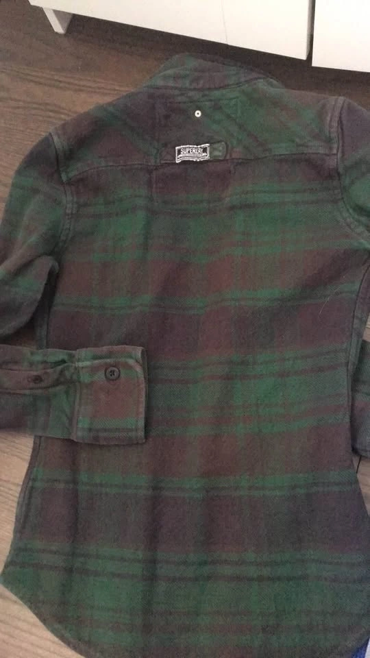 Superdry Green Plaid Flannel Shirt Small - photo 5