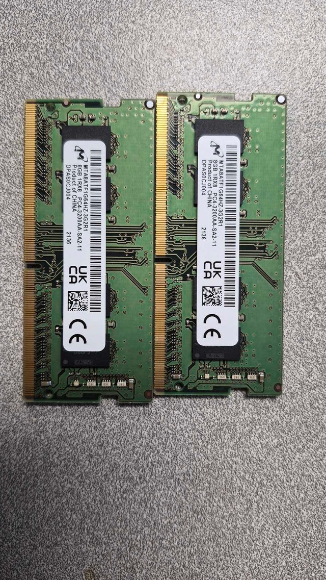 Micron 8GB DDR4 RAM