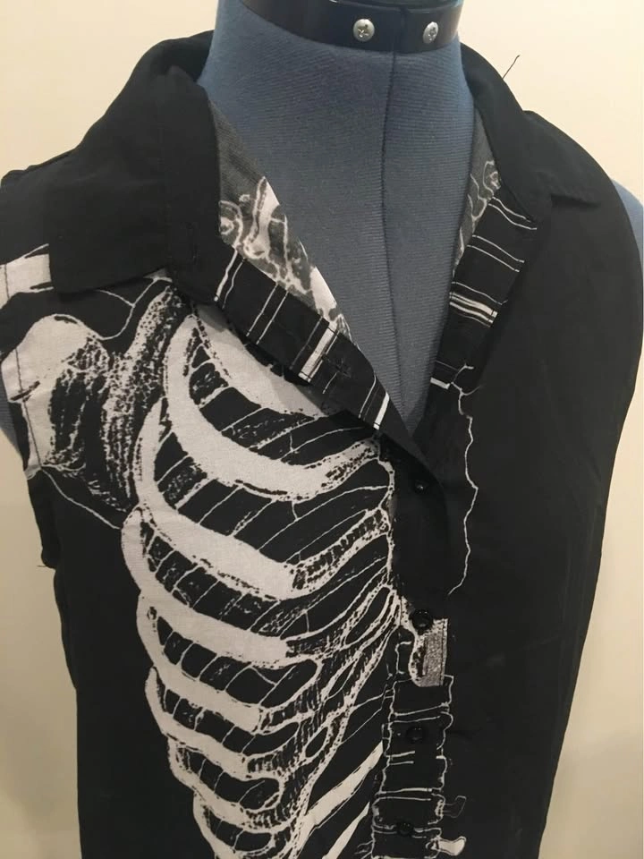 Gothic Long Sheer Skeleton Top - Brampton Pickup - photo 2
