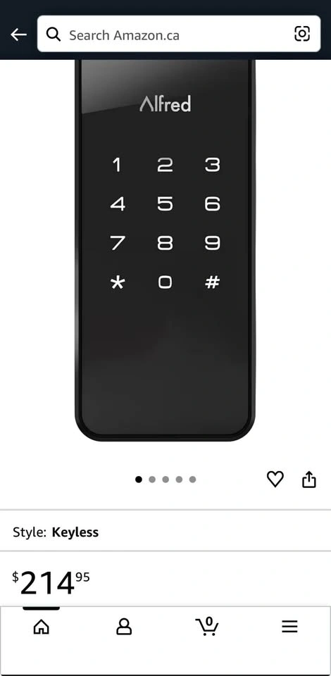 Keyless Smart Deadbolt - Alfred DB1S Series