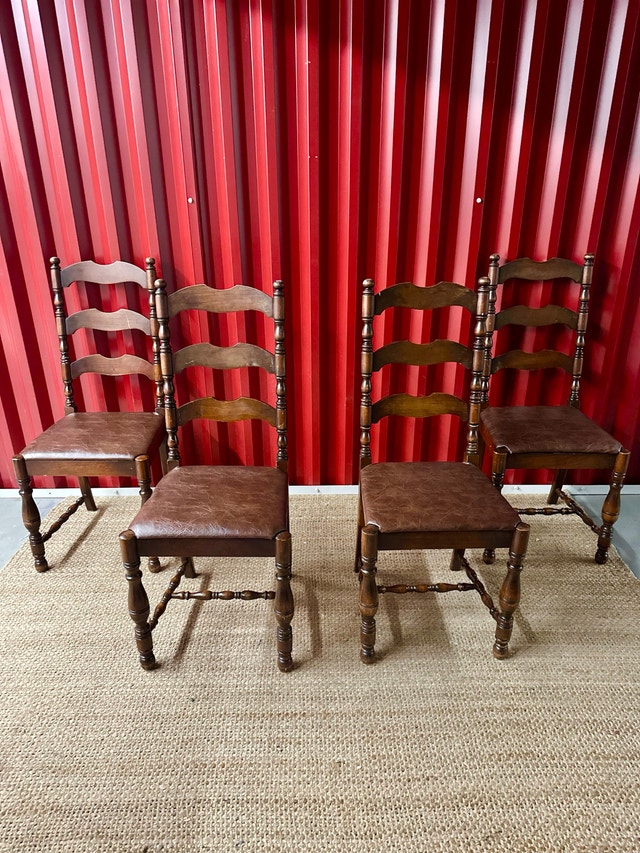 MCM Walnut Chairs Set
