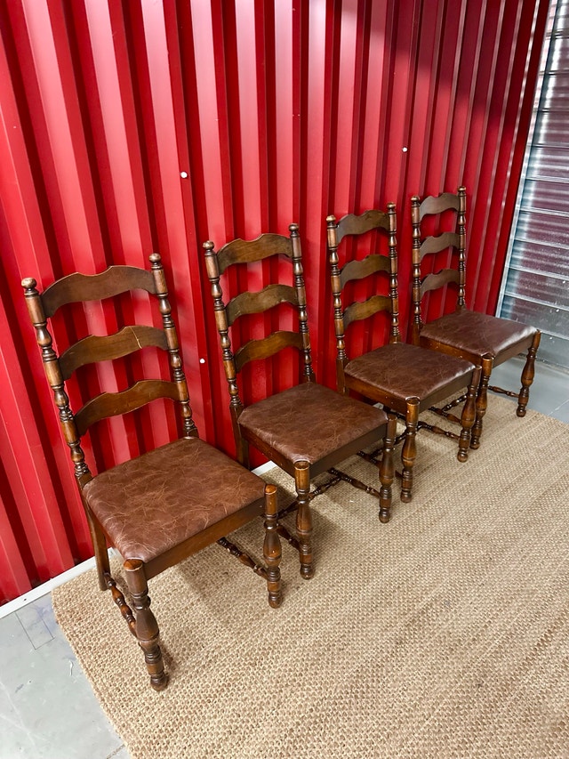 MCM Walnut Chairs Set - photo 3