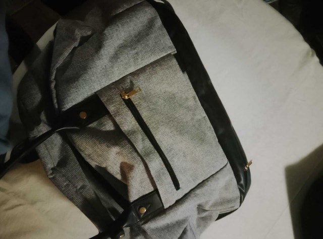 Grey Duffle Bag