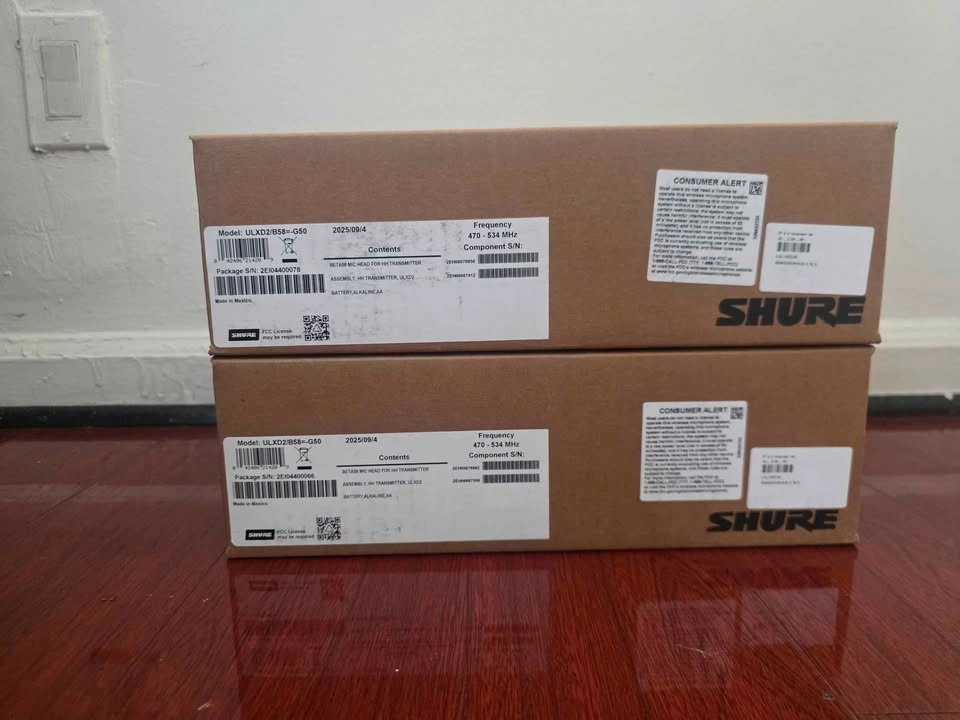 Shure ULXD2/B58 Wireless Transmitters & SB900B Batteries - photo 2