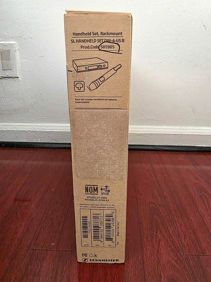 Sennheiser SL Handheld Set DW-4-US R Wireless Microphone System