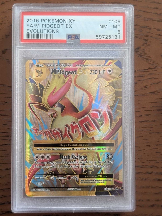 Pidgeot EX Full Art Pokemon Card