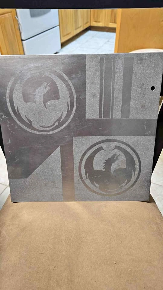 12x12 Custom Metal Dragon Alliance Sign - Garage / Shop