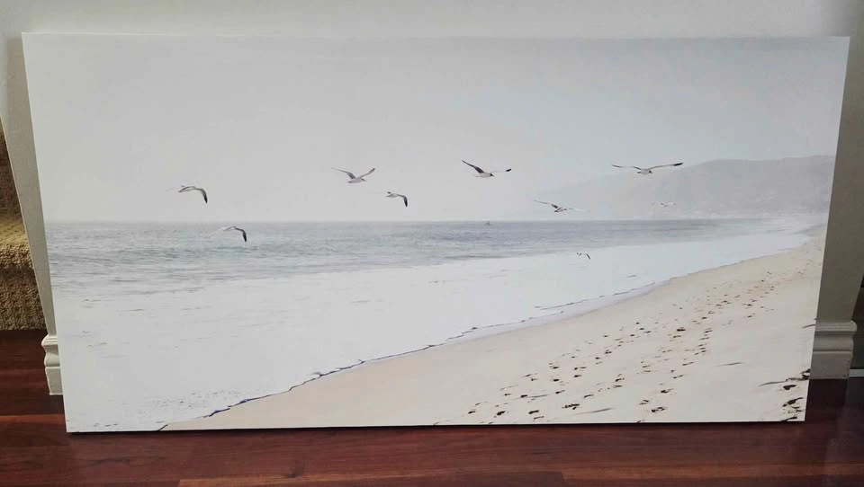 Beach & Seagulls Canvas Art - photo 2