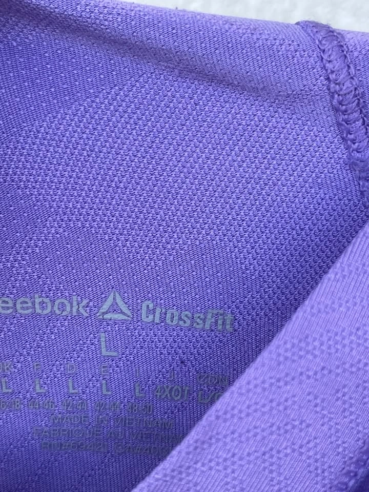 Reebok CrossFit Hoodie Women’s L Purple Lightweight Athletic - photo 5