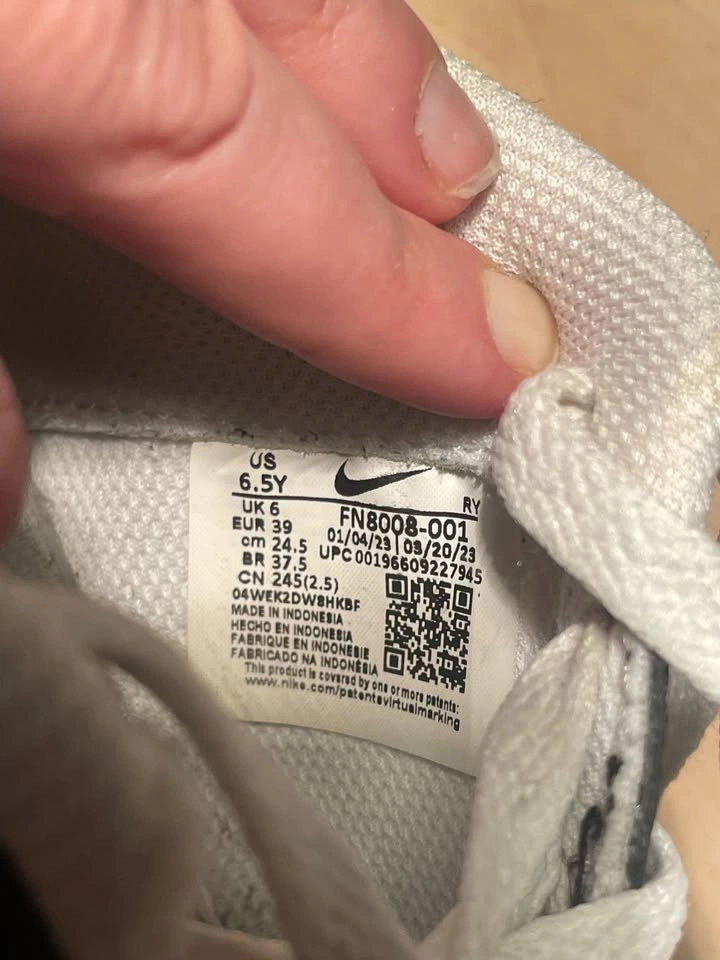 Nike Air Force 1 Big Kids Sneakers US 6.5Y - photo 5