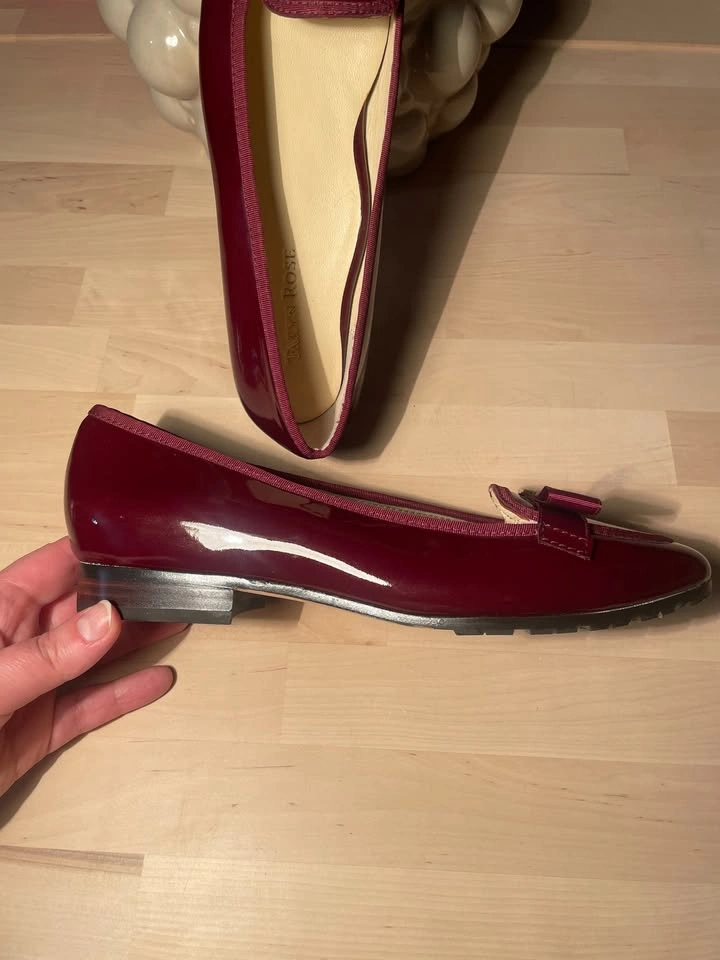 TARYN ROSE Gari leather Flats shoes, size US 7 - photo 4