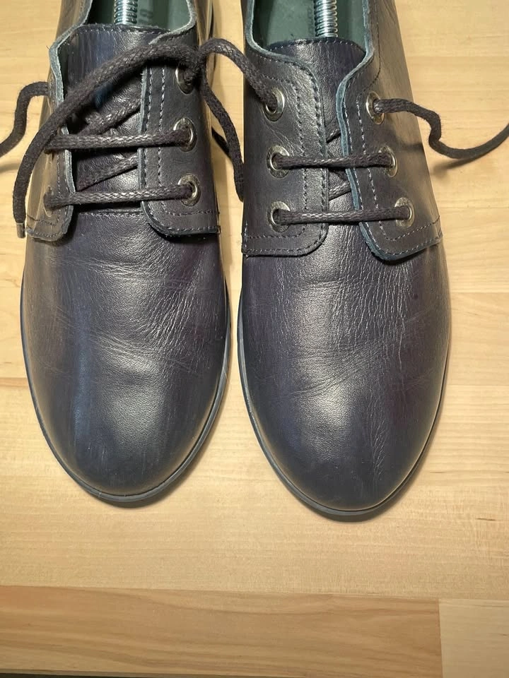 BELWEST Leather Navy Booties - Size US 8