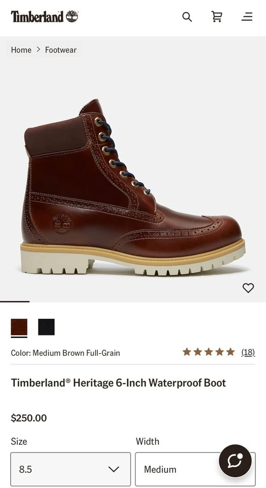 Timberland Heritage 6-Inch Waterproof Boots - Size 8.5 - photo 3