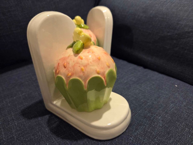 Whimsical Ceramic Cupcake Bookends (Set of 2) - photo 3