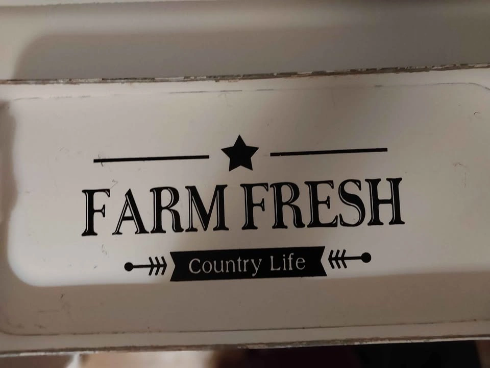 Farmhouse Farm Fresh Country Life Decorative Tray - photo 2
