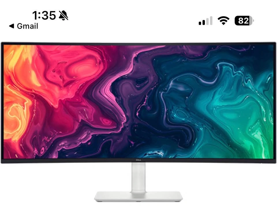 Dell Curved Ultrawide Monitor S3425DW USB C Laptop Charging - photo 4