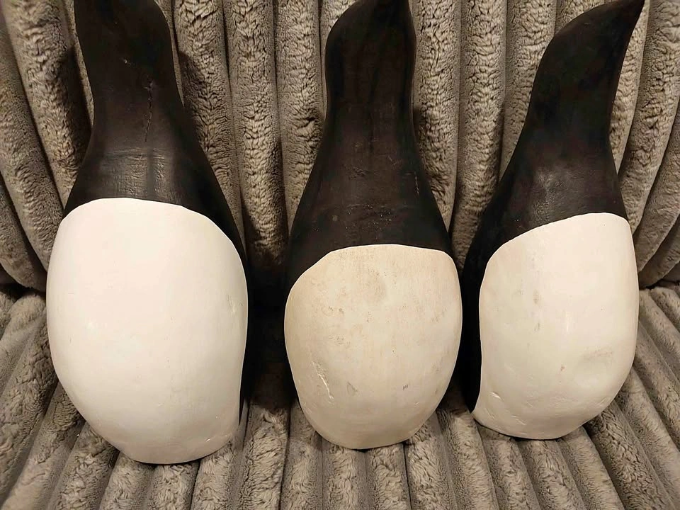 Set of 3 Black and White Decorative Objects