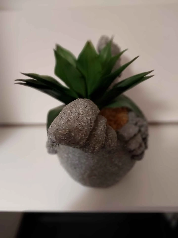 Rooster Planter with Faux Succulent - photo 3