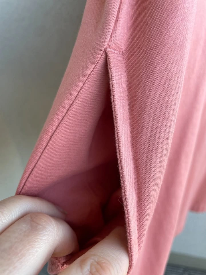 UNIQLO 100% Cotton A-Line Dress - Size L - Mauve/Pink - photo 4