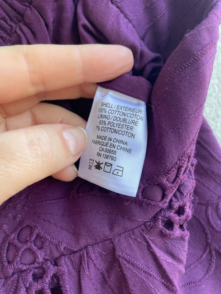 Addition Elle Purple Eyelet Midi Skirt Size 18 - photo 3