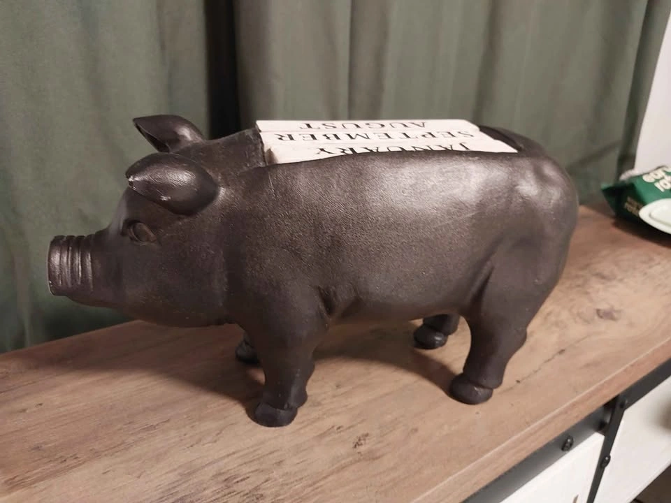 Cast Iron Pig Perpetual Calendar - photo 4
