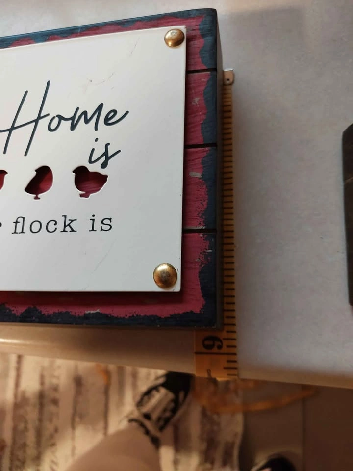 Home Is Where Our Flock Is Chicken Wall Decor - photo 5