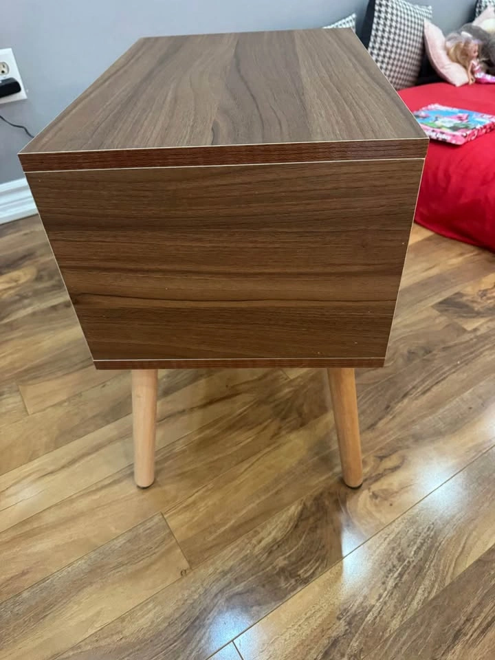 Modern brown white side table - photo 3