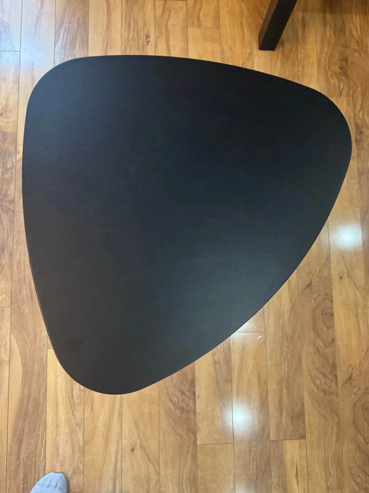 Black Adjustable Height Triangle Side Table - photo 4