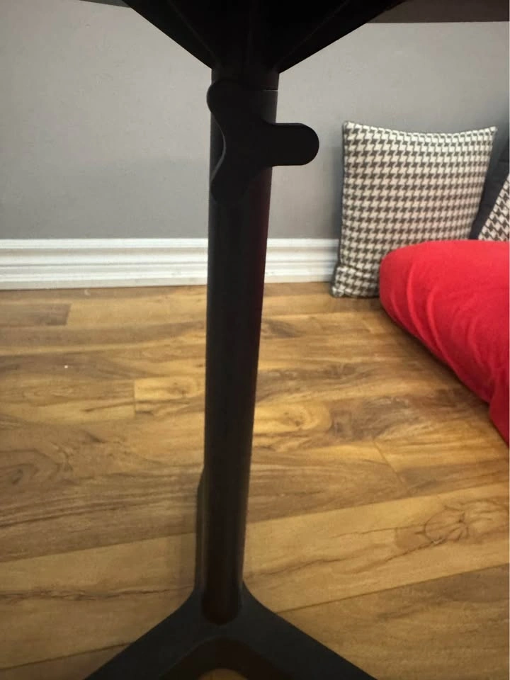 Black Adjustable Height Triangle Side Table - photo 5