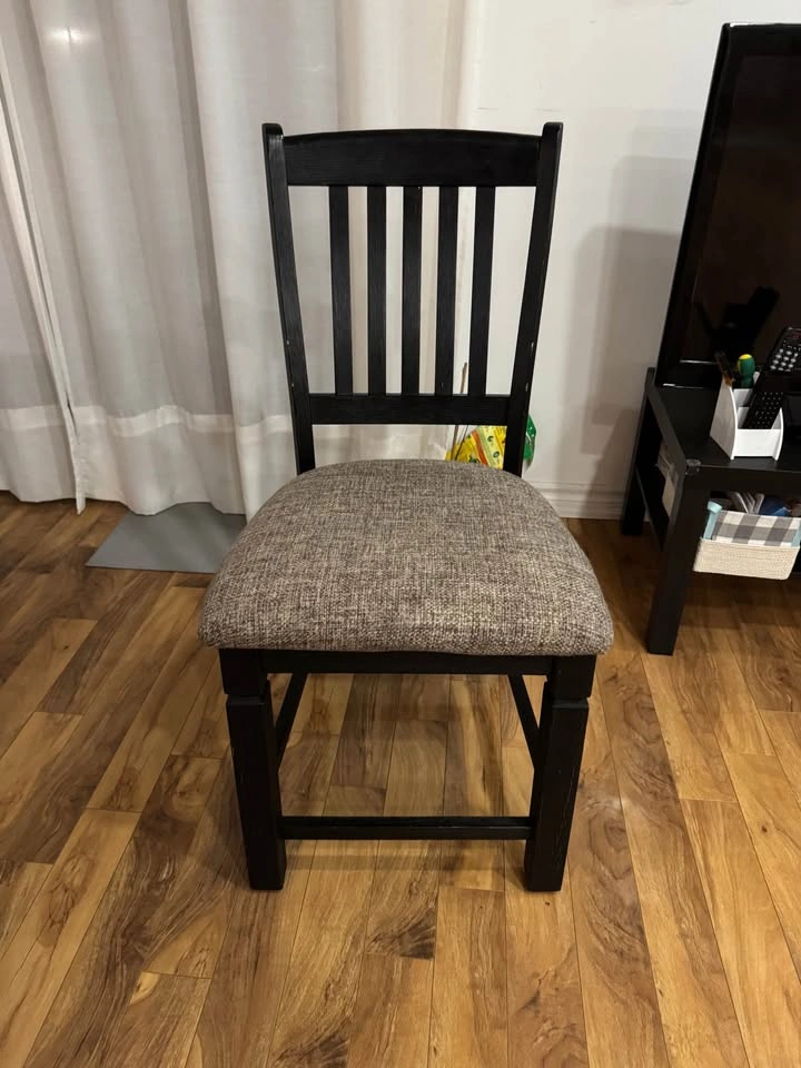 Ashley Dark Wood Slat Back Dining Chair - photo 3