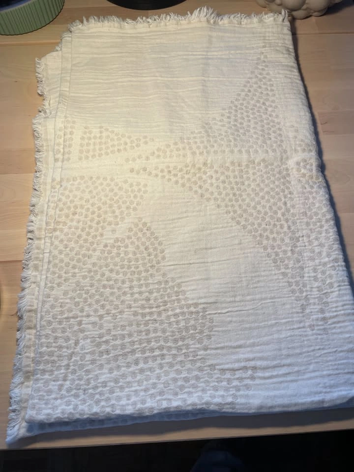 100% Cotton Muslin Throw Blanket - Natural - photo 3