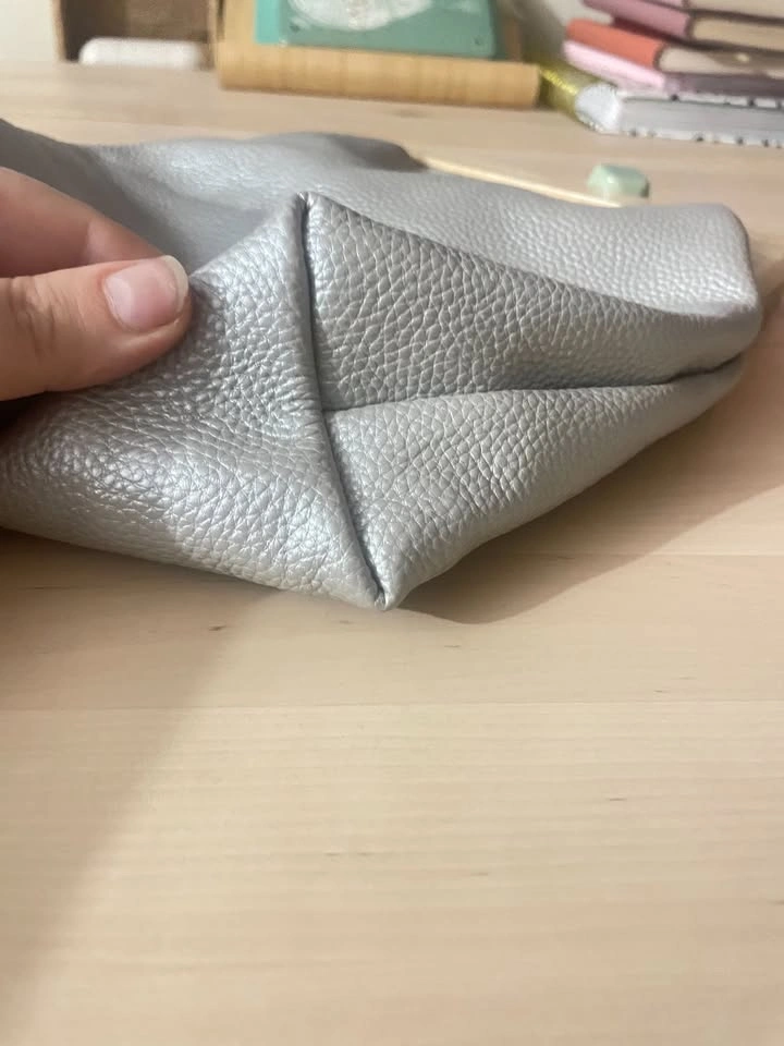 Silver Crossbody / Clutch Bag with Chain Strap - photo 5