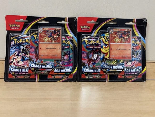 Pokemon TCG Chaos Rising 3-Pack Blister Pokemon Card