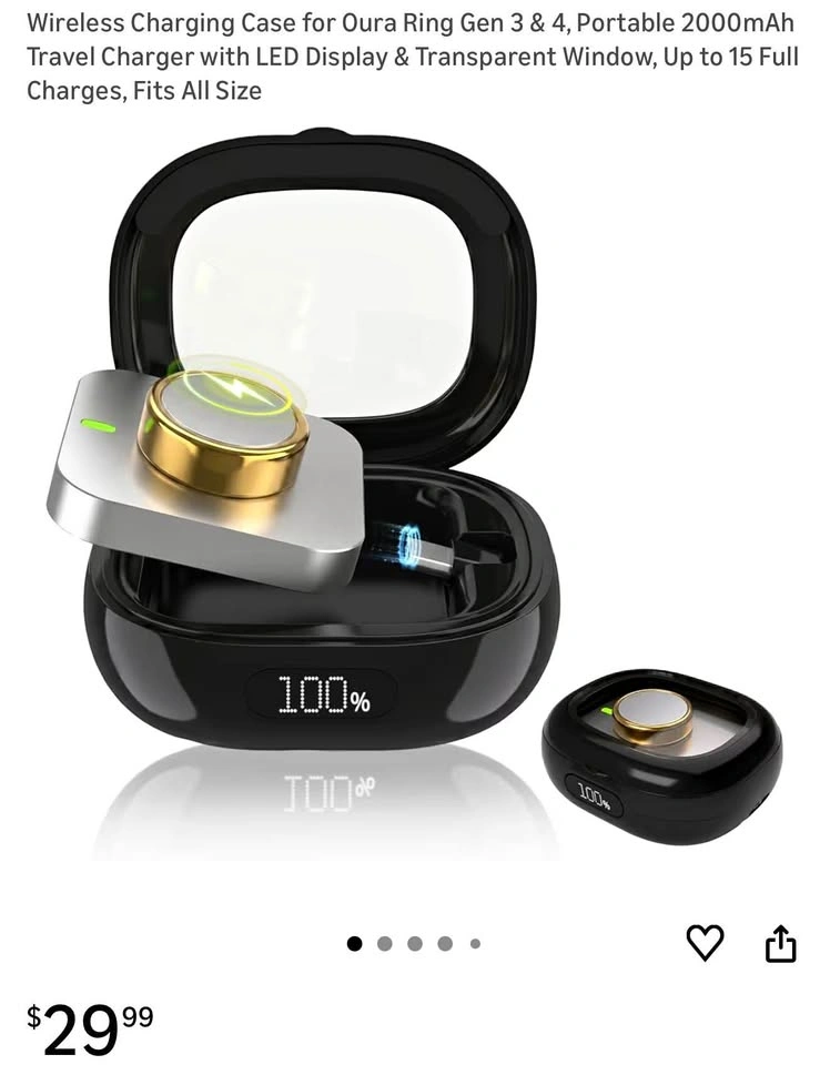 New Wireless Charging Case for Oura Ring Gen 3 & 4