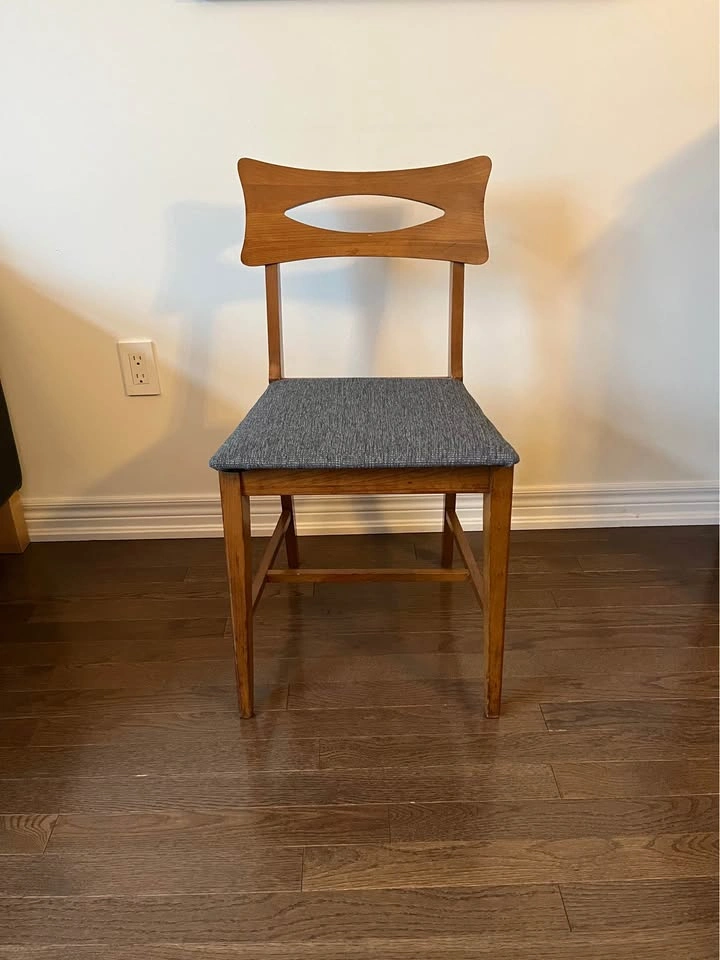Set of 4 Mid-Century Modern Walnut Dining Chairs (Knechtel) - photo 3