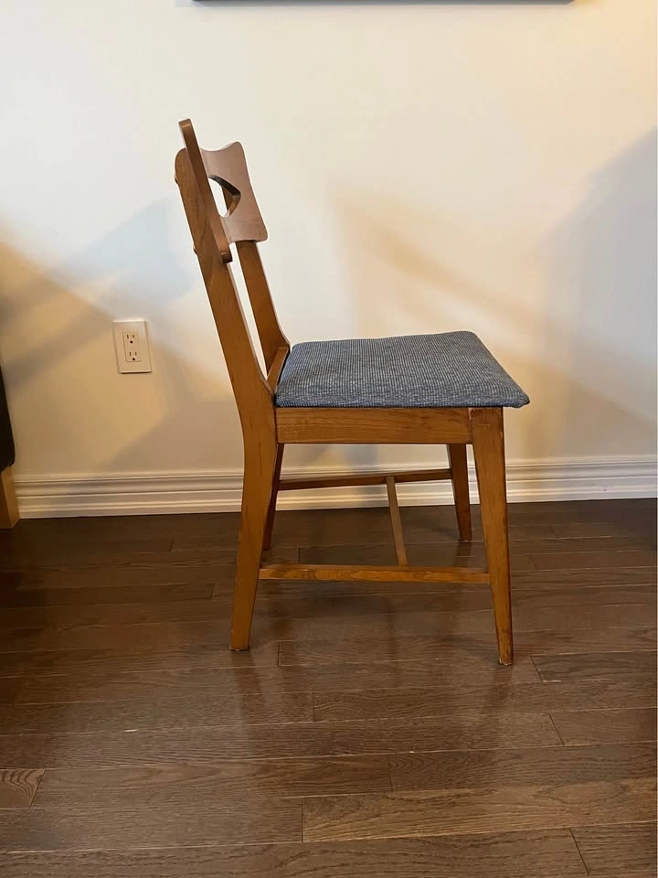 Set of 4 Mid-Century Modern Walnut Dining Chairs (Knechtel) - photo 4