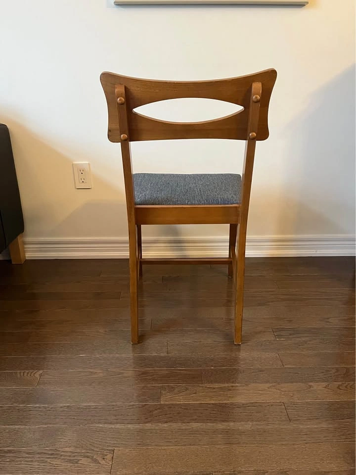 Set of 4 Mid-Century Modern Walnut Dining Chairs (Knechtel) - photo 5