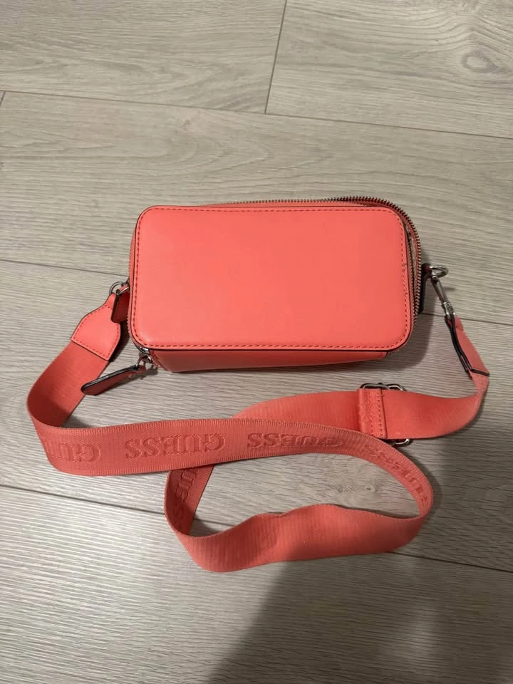 Guess Pink Crossbody Bag with Logo Strap - photo 2
