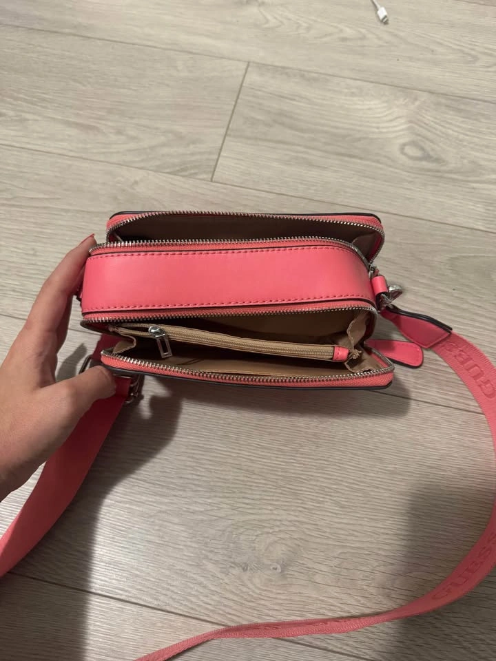 Guess Pink Crossbody Bag with Logo Strap - photo 3