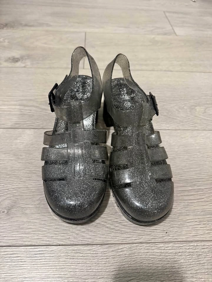 Glittery Jelly Sandals Size 39