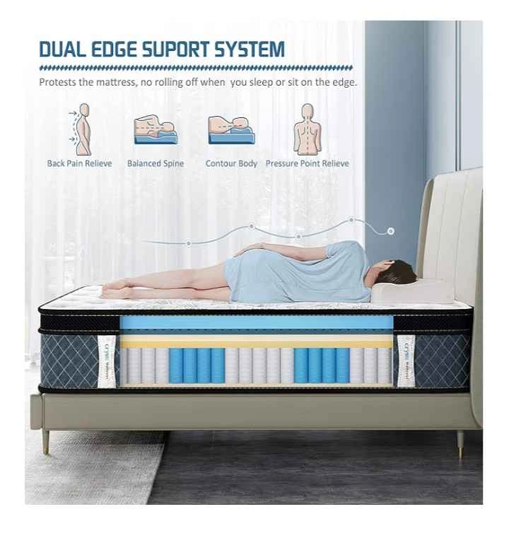 NEW Queen Crystli 10” Hybrid Mattress – Sealed in Box – 350$ OBO - photo 3