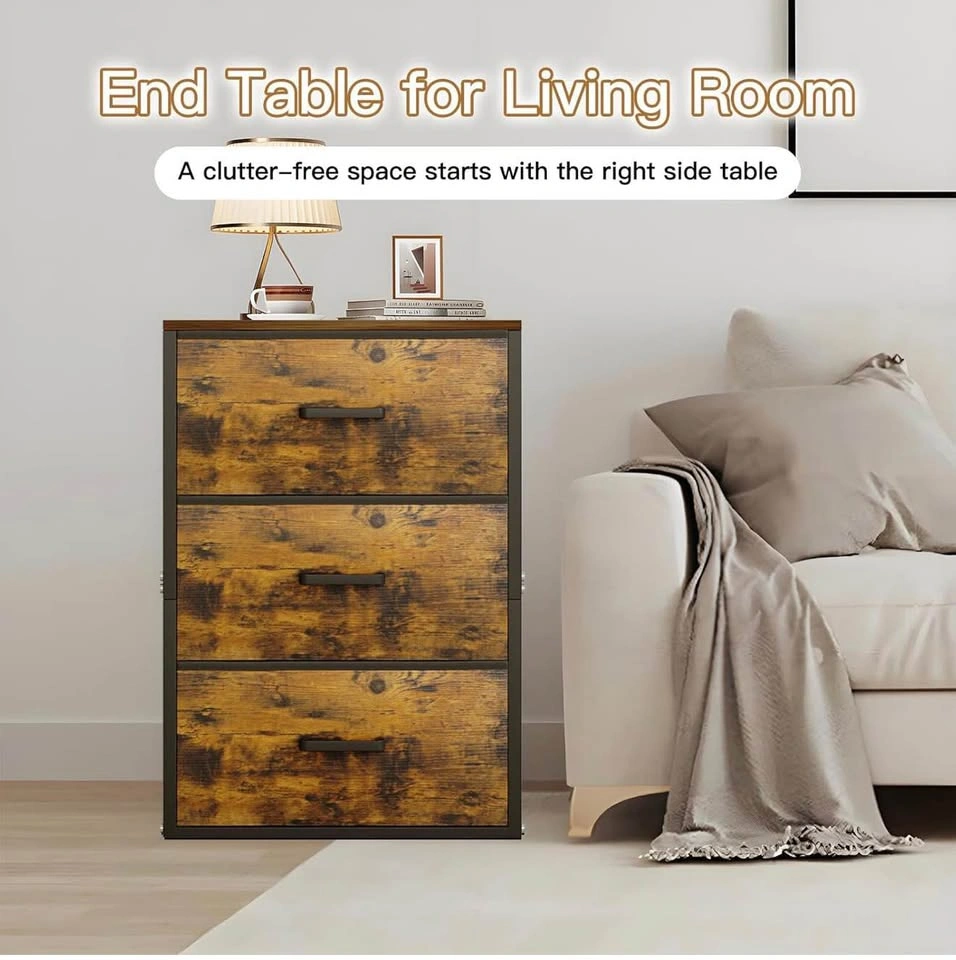 (New) Nightstand with 3 Drawers - photo 5