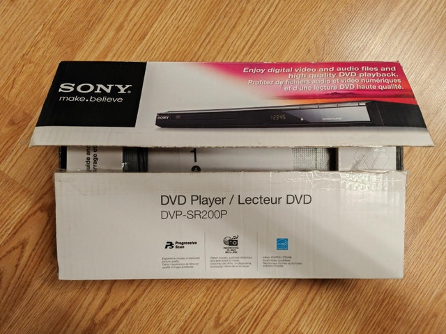 Sony DVP-SR200P CD/DVD Player - Brand New Open Box