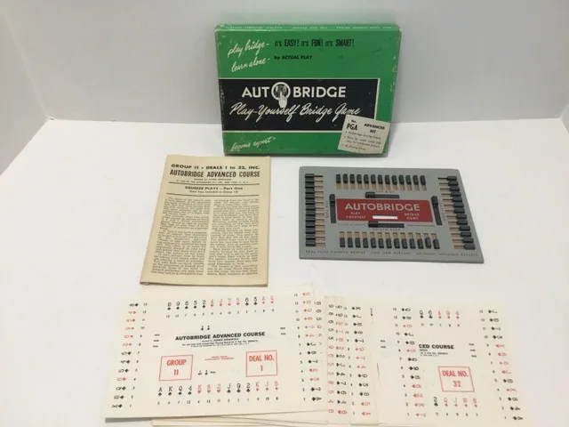 Vintage Autobridge Play Yourself Bridge Game thumbnail