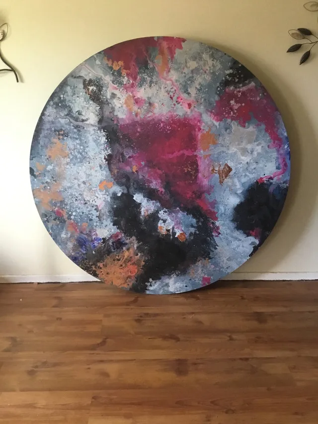 Large Oil on Board - See description and pictures thumbnail