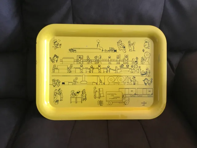 Vintage Collectible Metal Tray - See description thumbnail