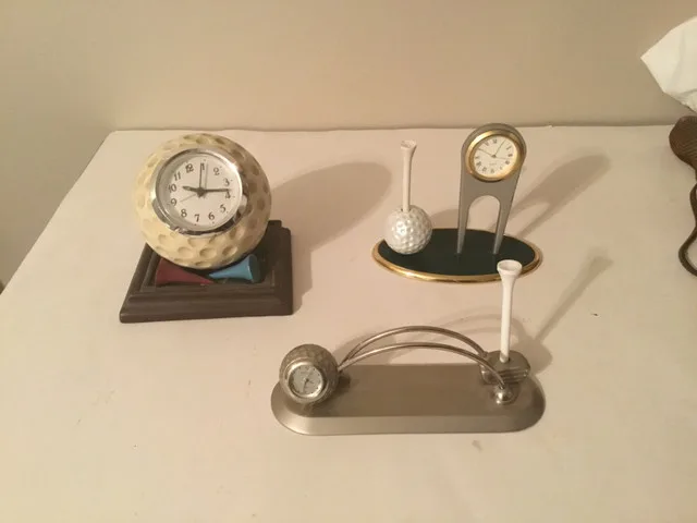 Golf Themed Desk Clocks - $10 each thumbnail